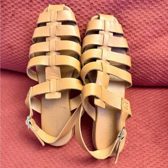 Jenni Kayne Lake Fisherman Sandals in Cognac - Picture 3 of 8